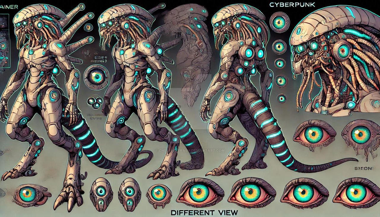 Biomechanical Alien 2 by CheshireTrash on DeviantArt