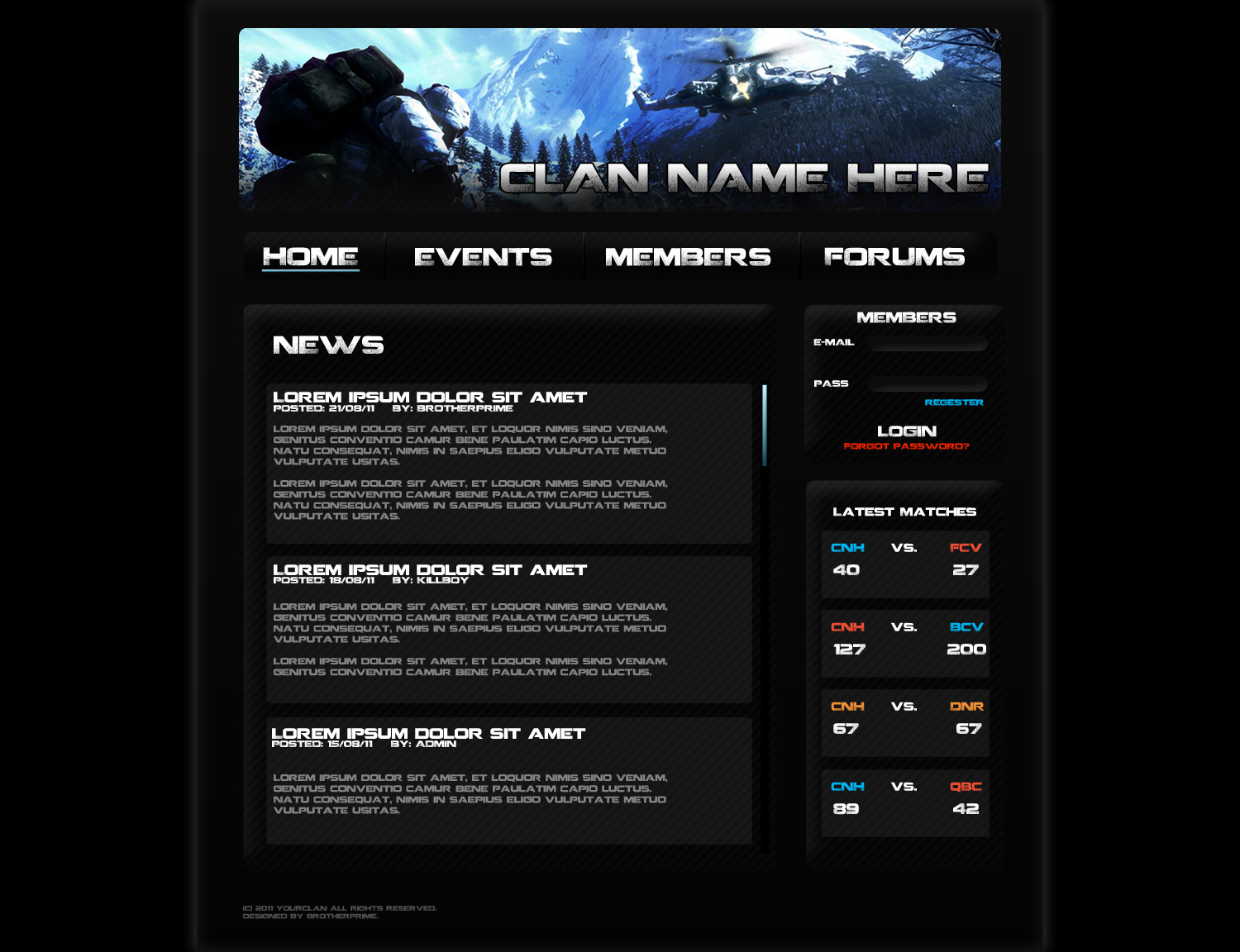 Bad Company 2 Clan Webpage