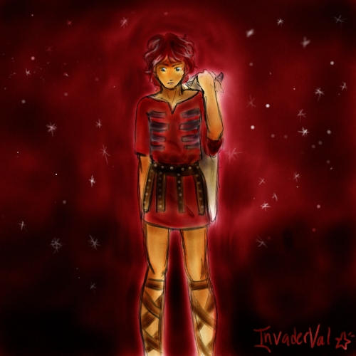 Invader Val Under the Red Night Sky by InvaderVal on DeviantArt