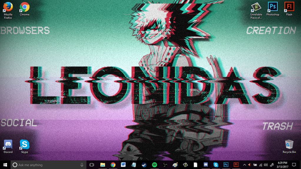 My Custom Desktop Background by Leon1das on DeviantArt