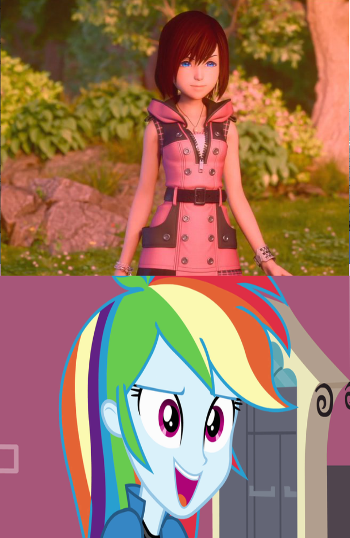 Human Rainbow Dash Loves Kh3 Kairi By Mead1992 On Deviantart