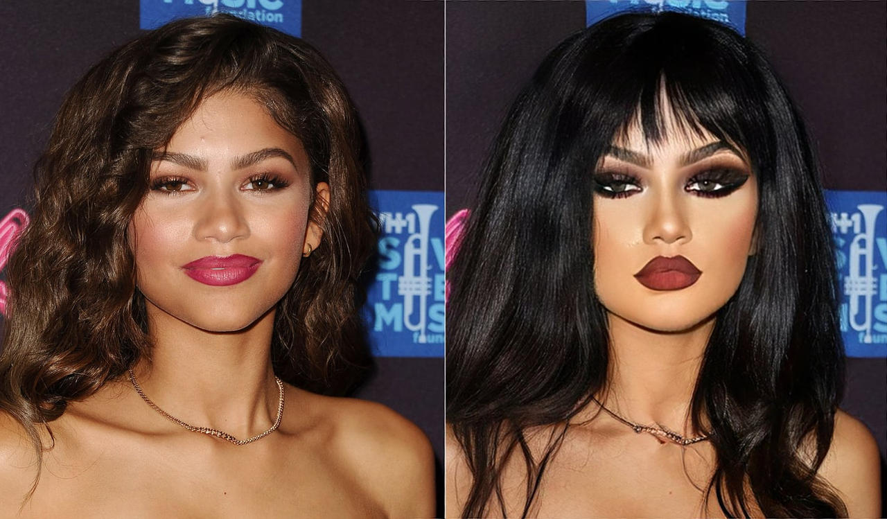 Zendaya Goth Transformation by sophiagrace42 on DeviantArt