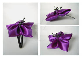 Hair Accessory (hairclip): purple flower