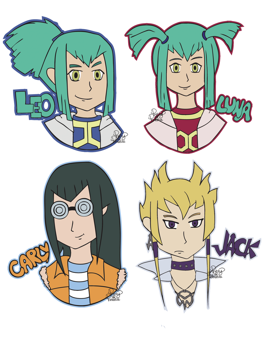 Yugioh 5Ds headshots