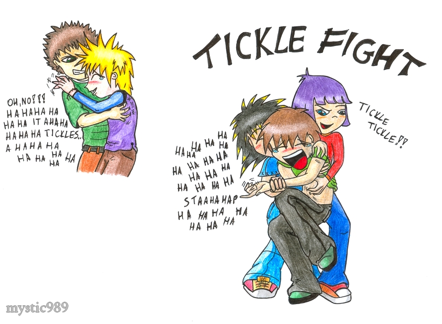 Tickle fight 01 by mystic-touch on DeviantArt