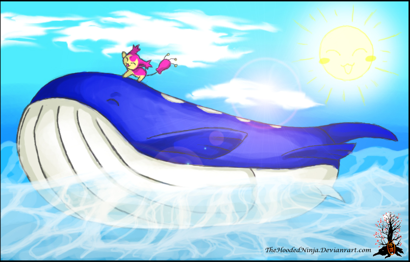 Hot Skitty on a Wailord