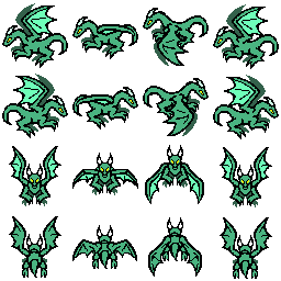 Dragon Sprites by Manasurge on DeviantArt