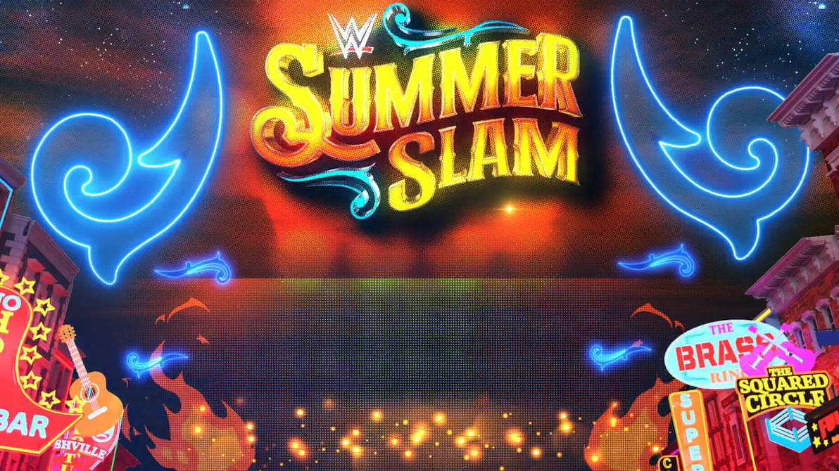 WWE 2K23 Summerslam 2022 Match Card Background by MackDanger1000000000
