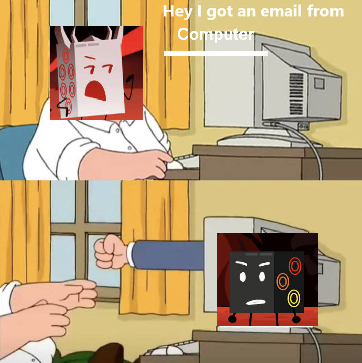 Computer Demon Meme Evil Computer Gets an Email Punch by Computer by SeanTheNickJrFan on ...