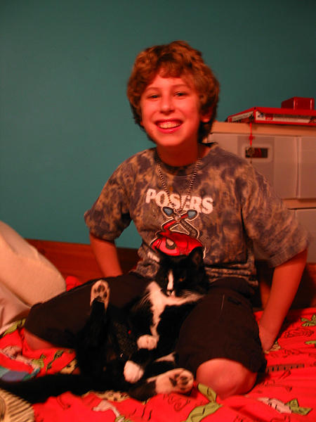 A Boy And His Cat by legendofzeke on DeviantArt