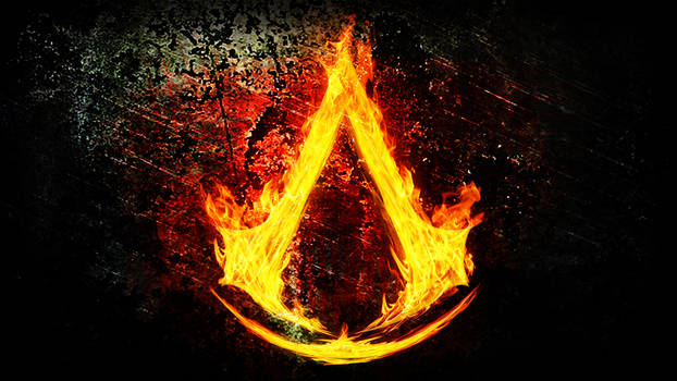 Assassin's Creed Logo Fire