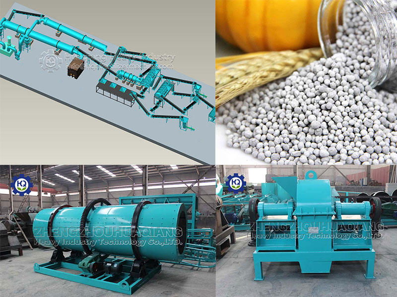 four stages of fertilizer composting fermentation by thegranulator on ...