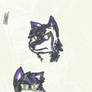 first drawings of lunaris the wolf