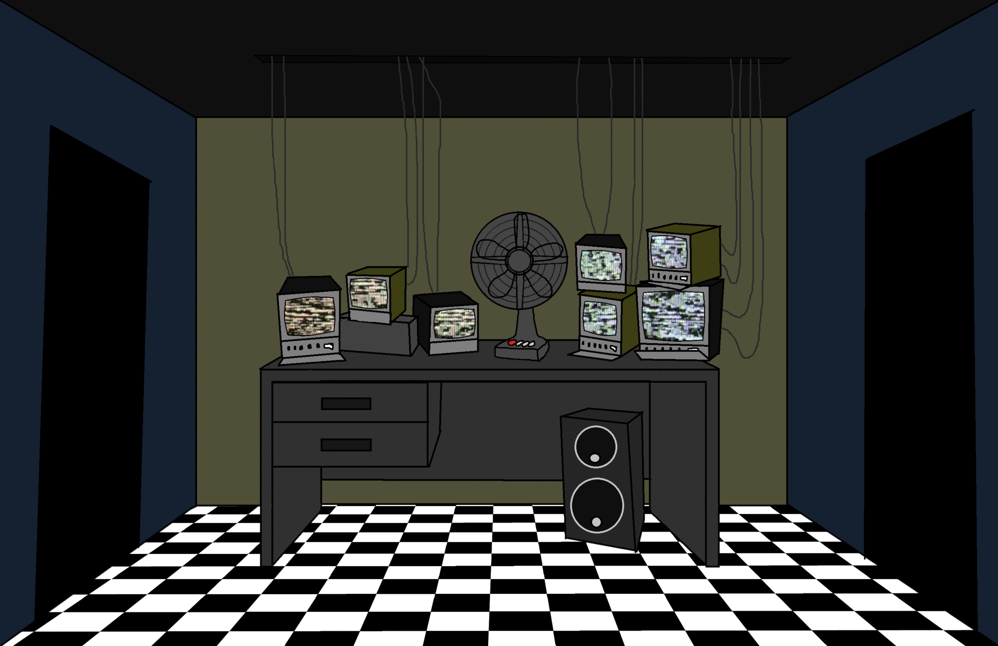 FNAF Office Animated Background by Zardshark on DeviantArt