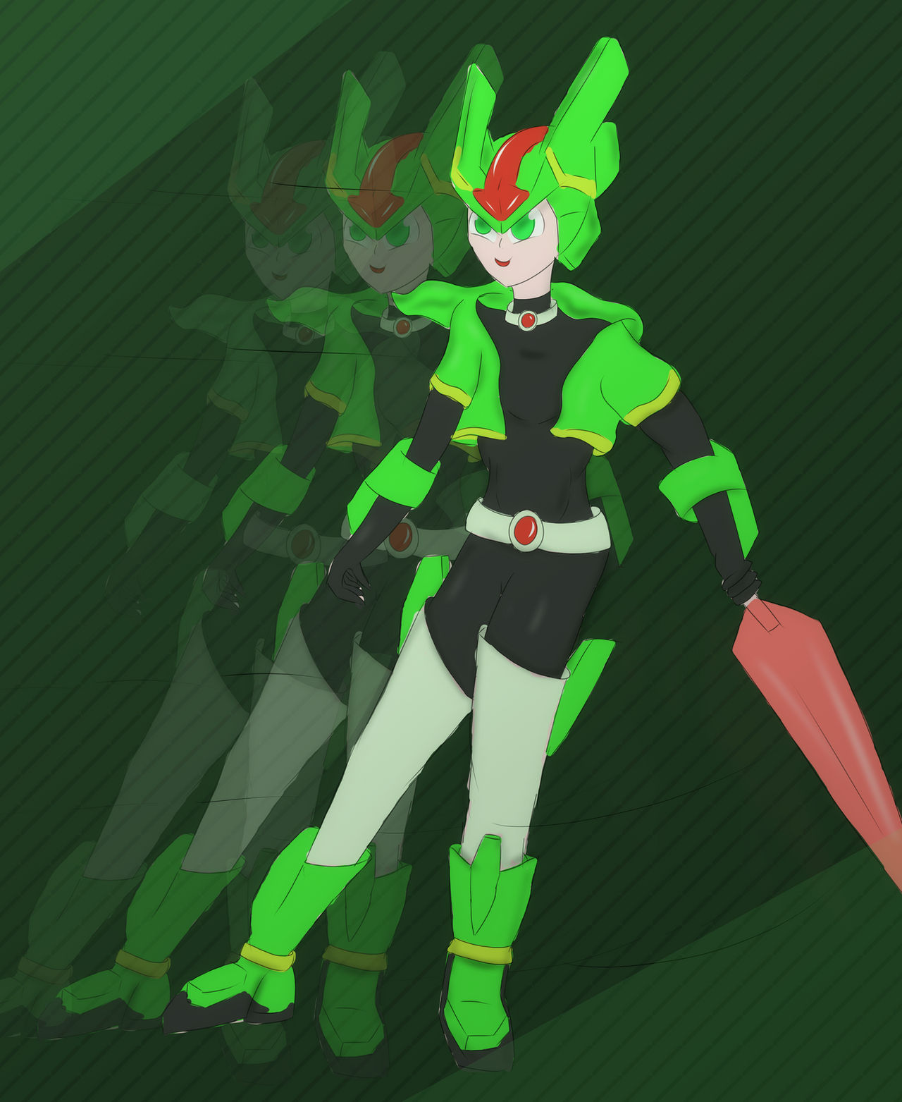 Model Hx Mega Man HX Fan art by CX9000 on DeviantArt