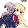 #28 Shinoa y Mitsuba [Owari No Seraph] -render-