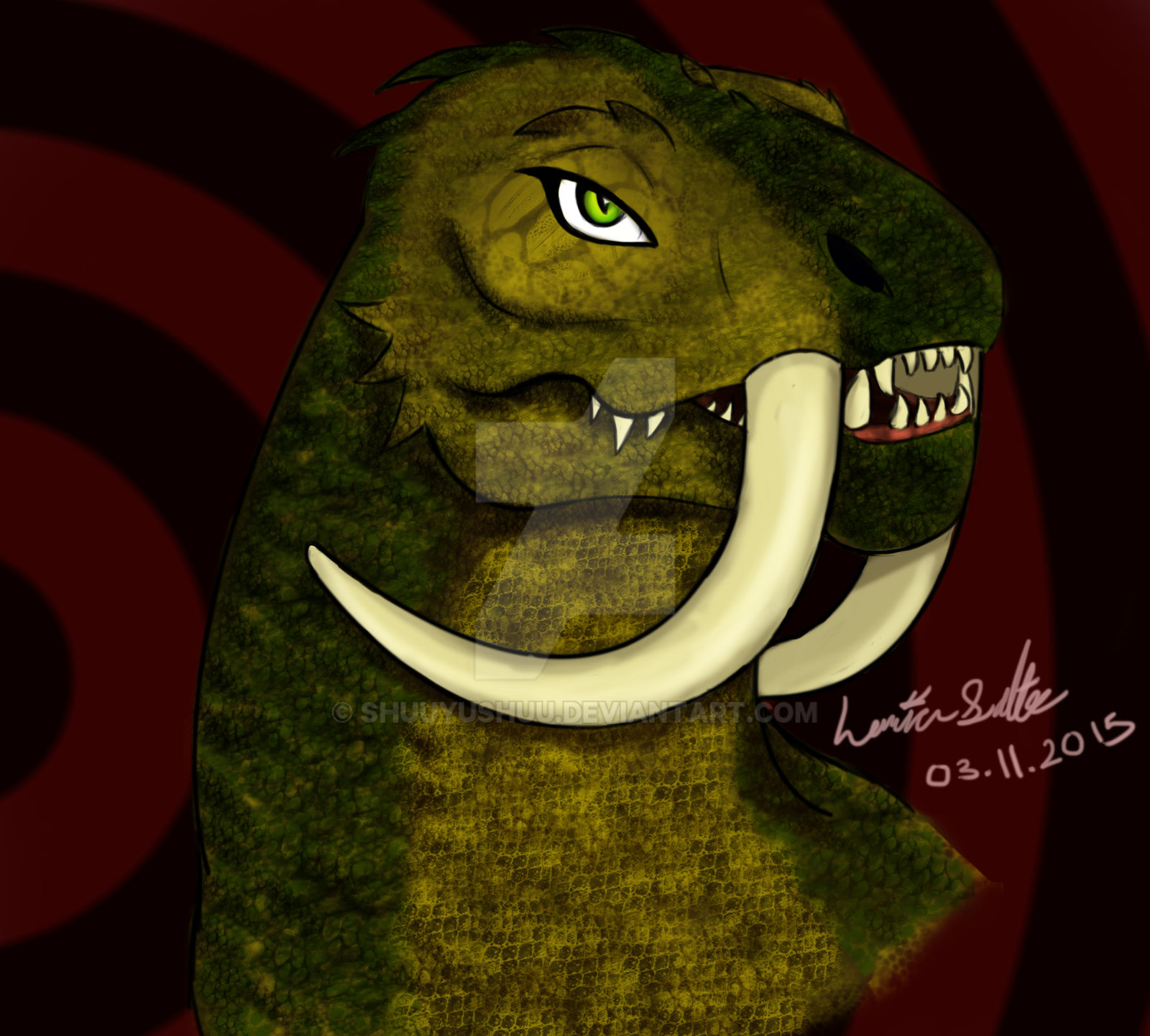 Sabertooth Jr. Drag Sabertooth Dragon by shuuyushuu on DeviantArt