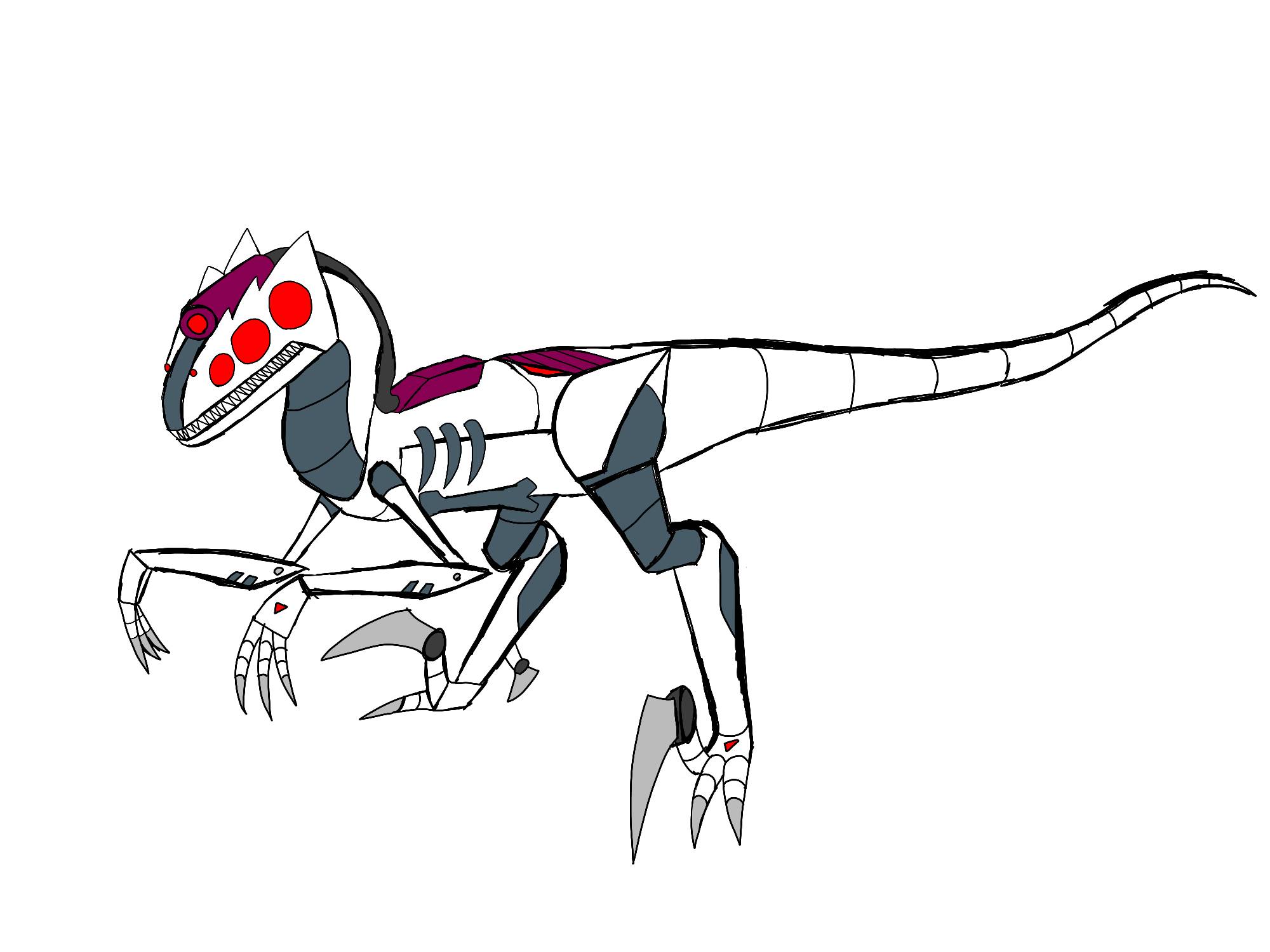 Transformer Raptor Transparent MD: Transformers Dinobot raptor mode by pi64lx on DeviantArt