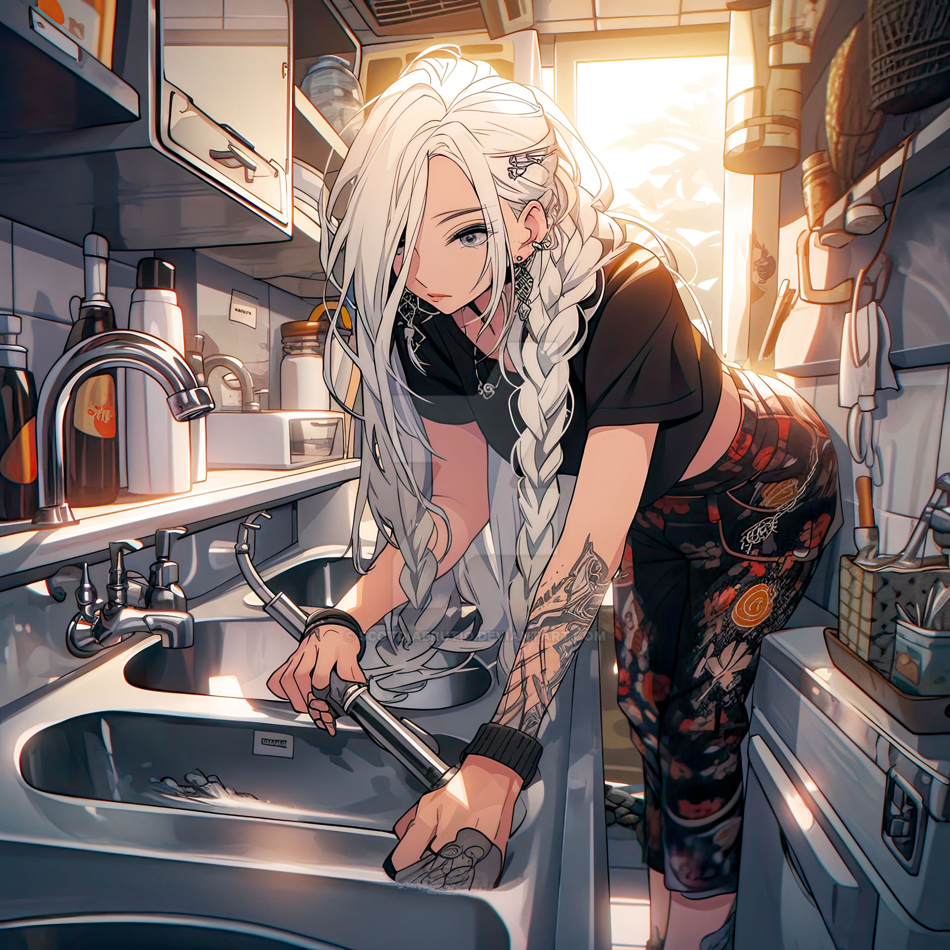 Rapunzel Reparing The Sink By Scotdiabrutio On Deviantart Rapunzel Reparing The Sink By Scotdiabrutio On Deviantart