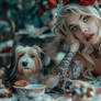 Alice in Wonderland with her dog 02