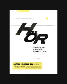 Typography poster - HOR Berlin