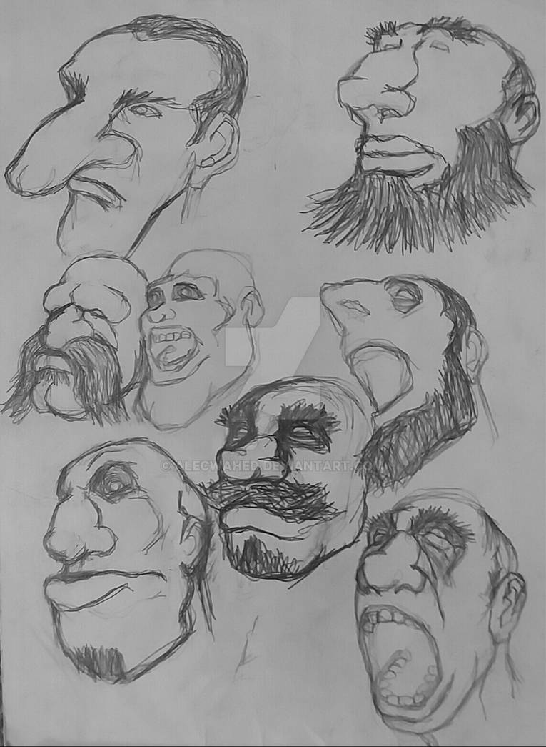 Characters study set # 1 by Alecwahed on DeviantArt