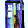 Lucy enters the Tardis