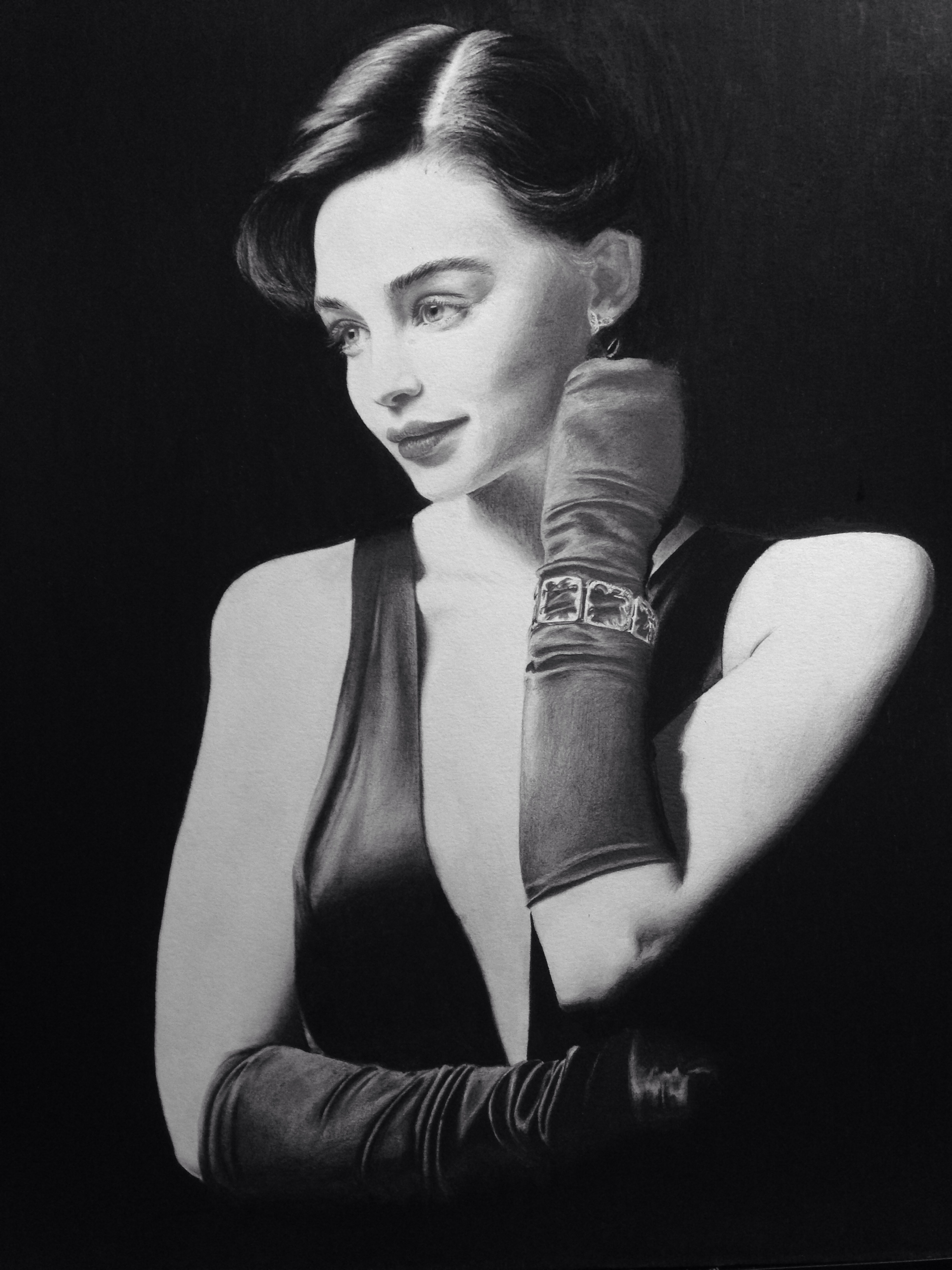 Emilia Clarke drawing