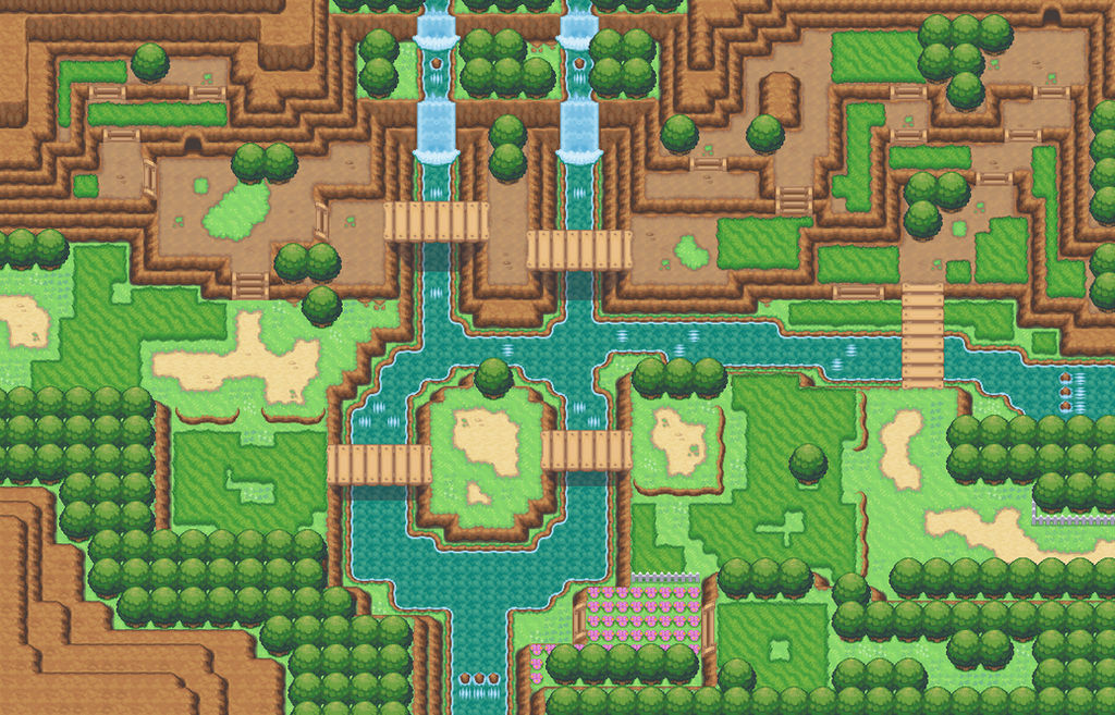 Tileset test map (Pokemon sage) by GalifiaStudios on DeviantArt