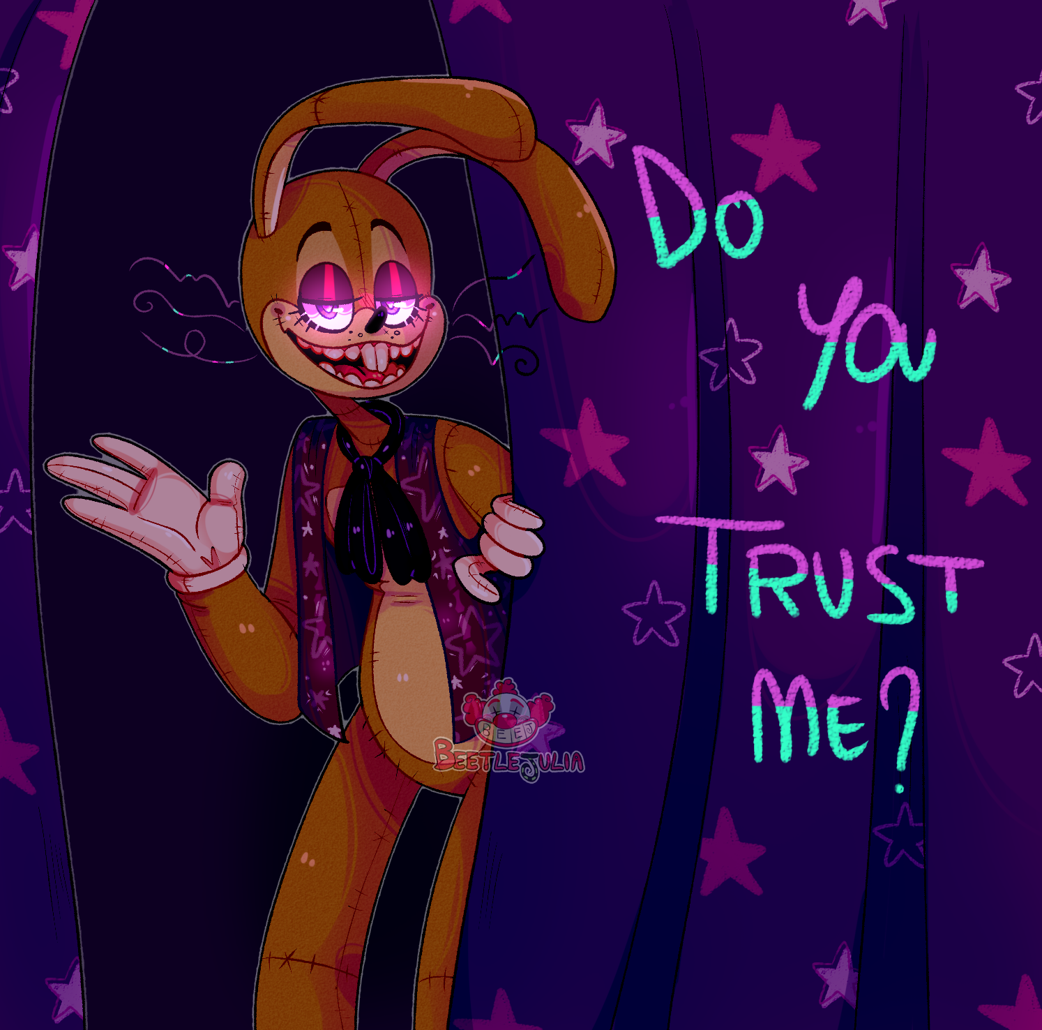 Glitchtrap [Fnaf fanart] by Bunzabloveketchup135 on DeviantArt