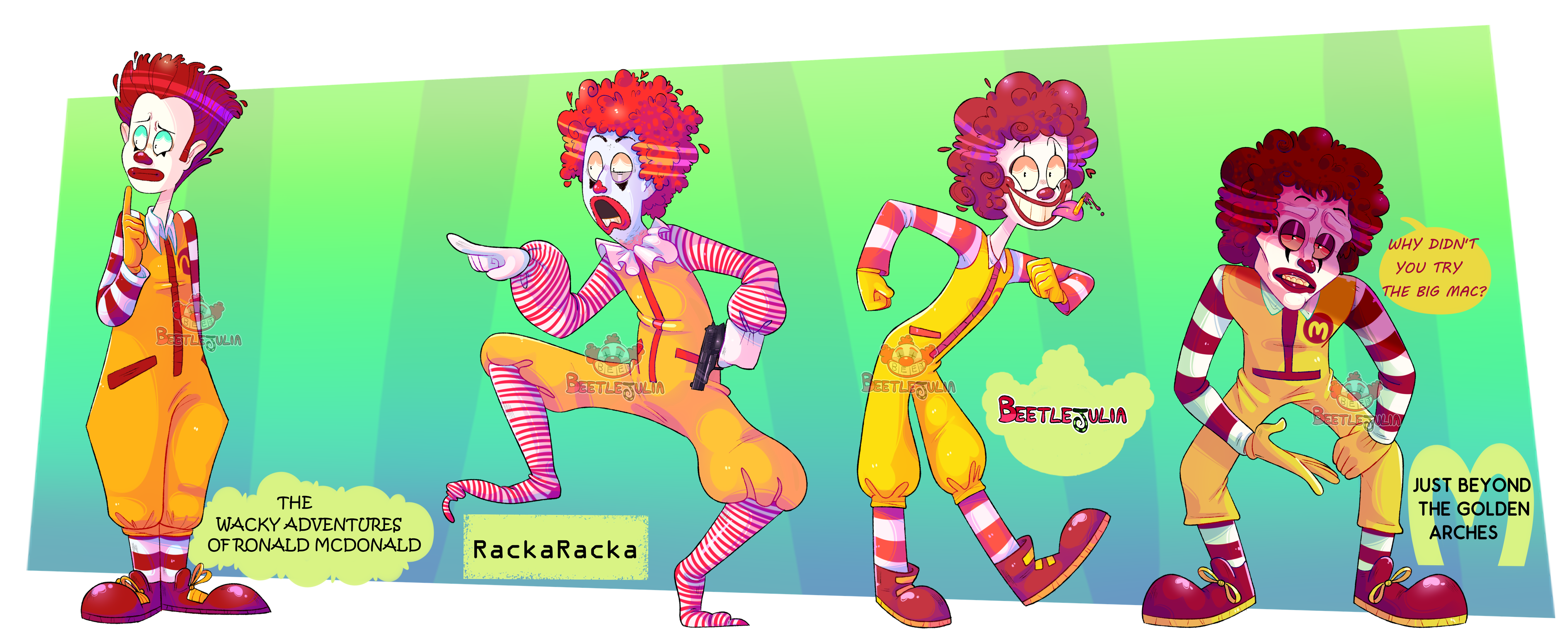 Deviantart Ronald Ronald Versions! by Beetlejulia on DeviantArt
