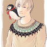 Boy with a Puffin