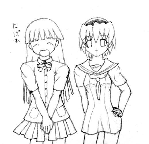 Friends Rikatake Rika and Satoko, friends by Tachyoon on DeviantArt