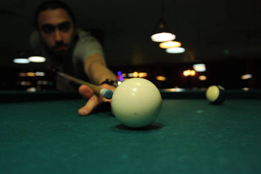 me playing pool