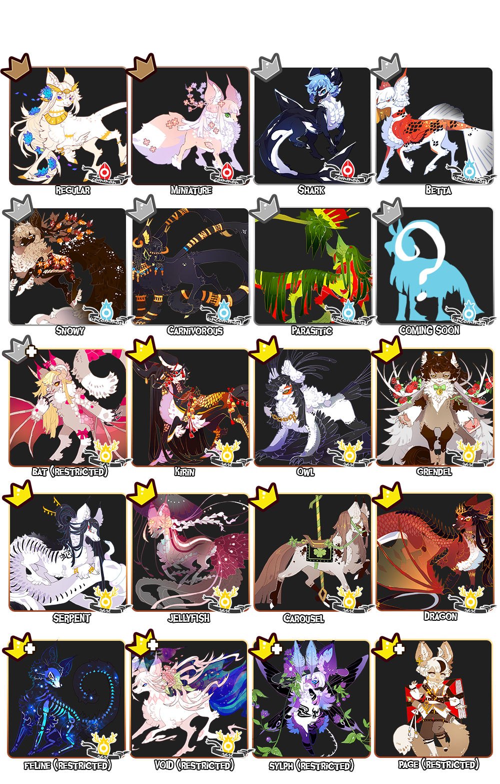 { STYGIAN } Stygian Subspecies! + height chart!