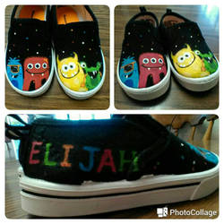 Handpainted Monsters Shoes