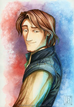 Flynn Rider Watercolour