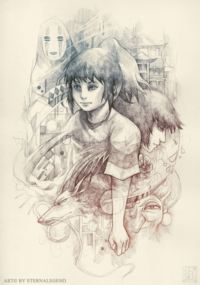 Spirited Away - pencil