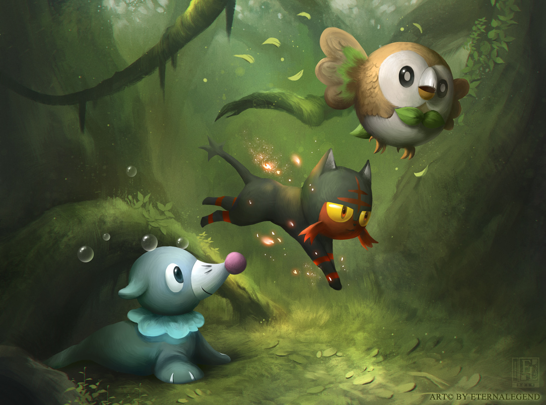 Sun and Moon starters