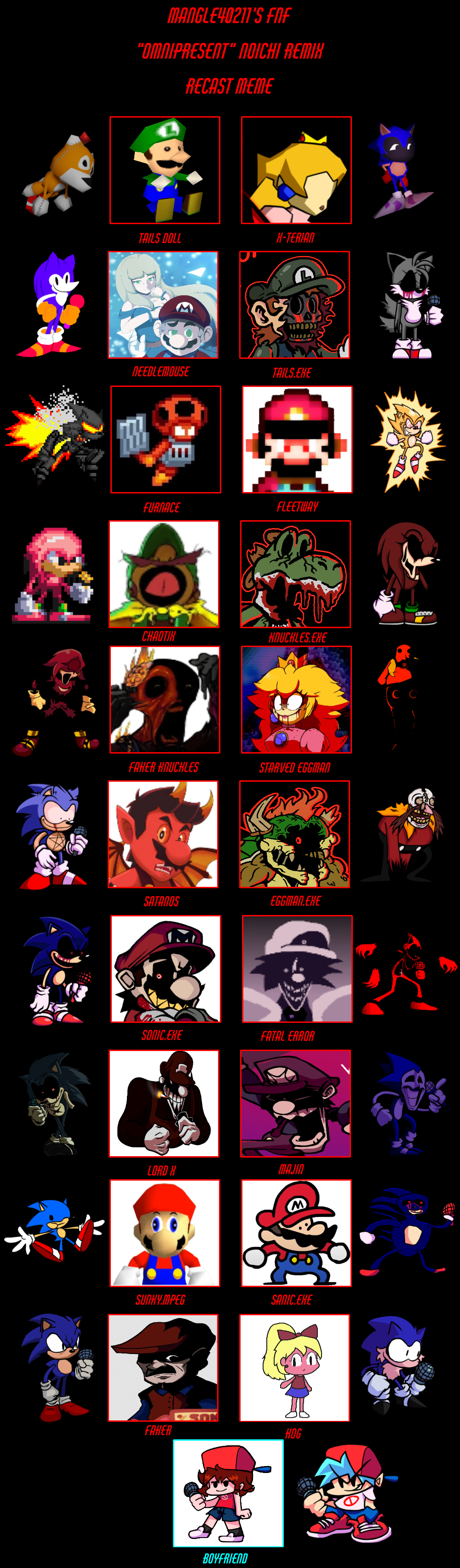 FNF ALTERNATED Cast (Vs. Super Mario.EXE) by RedPanda64YT on DeviantArt