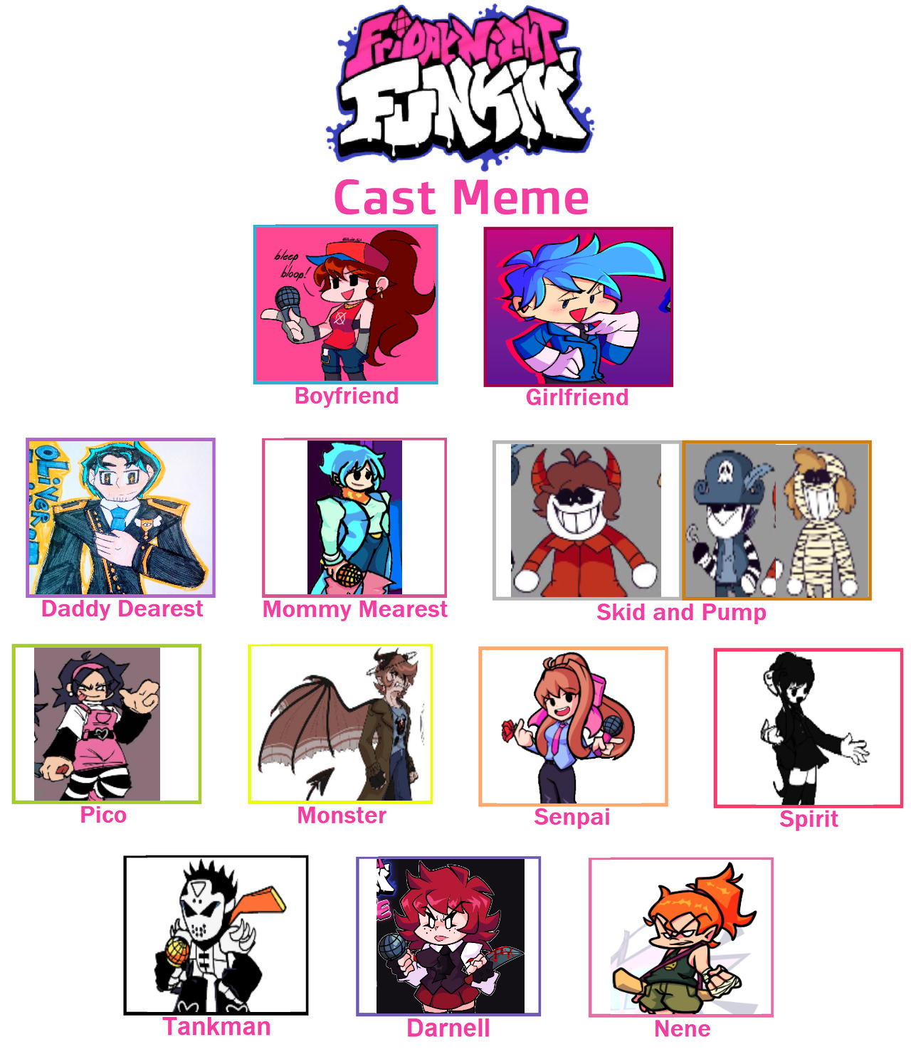 FNF Alternated: Reworked - The Official Cast by RedPanda64YT on DeviantArt