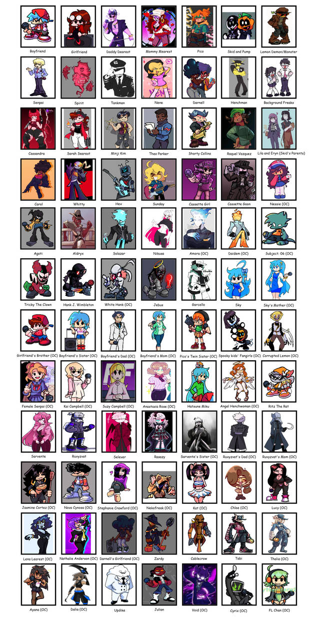 FNF TV Series Cast by RedPanda64YT on DeviantArt