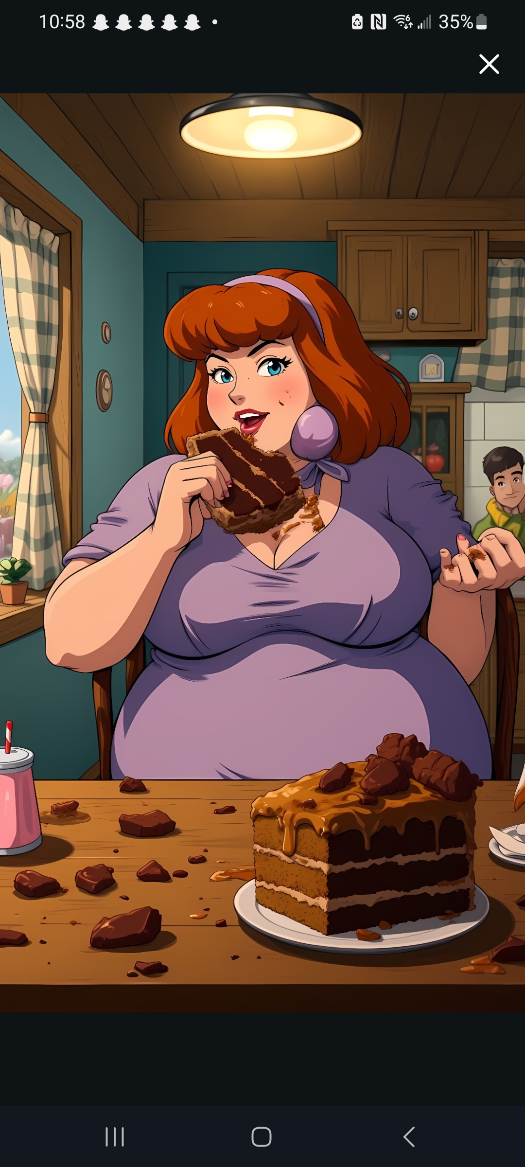 Daphne Blake Eating Cake By LadyDashell2002 On DeviantArt daphne-blake-eating-cake-by-ladydashell2002-on-deviantart