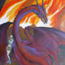 Fire Bound- Dragon and Lady.