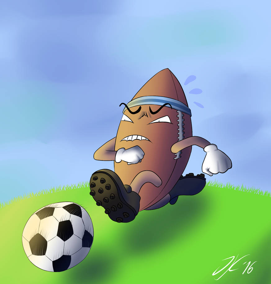 Football Deviantart A Football Playing Football by jforce55 on DeviantArt