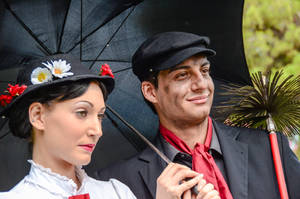 Mary Poppins and Bert