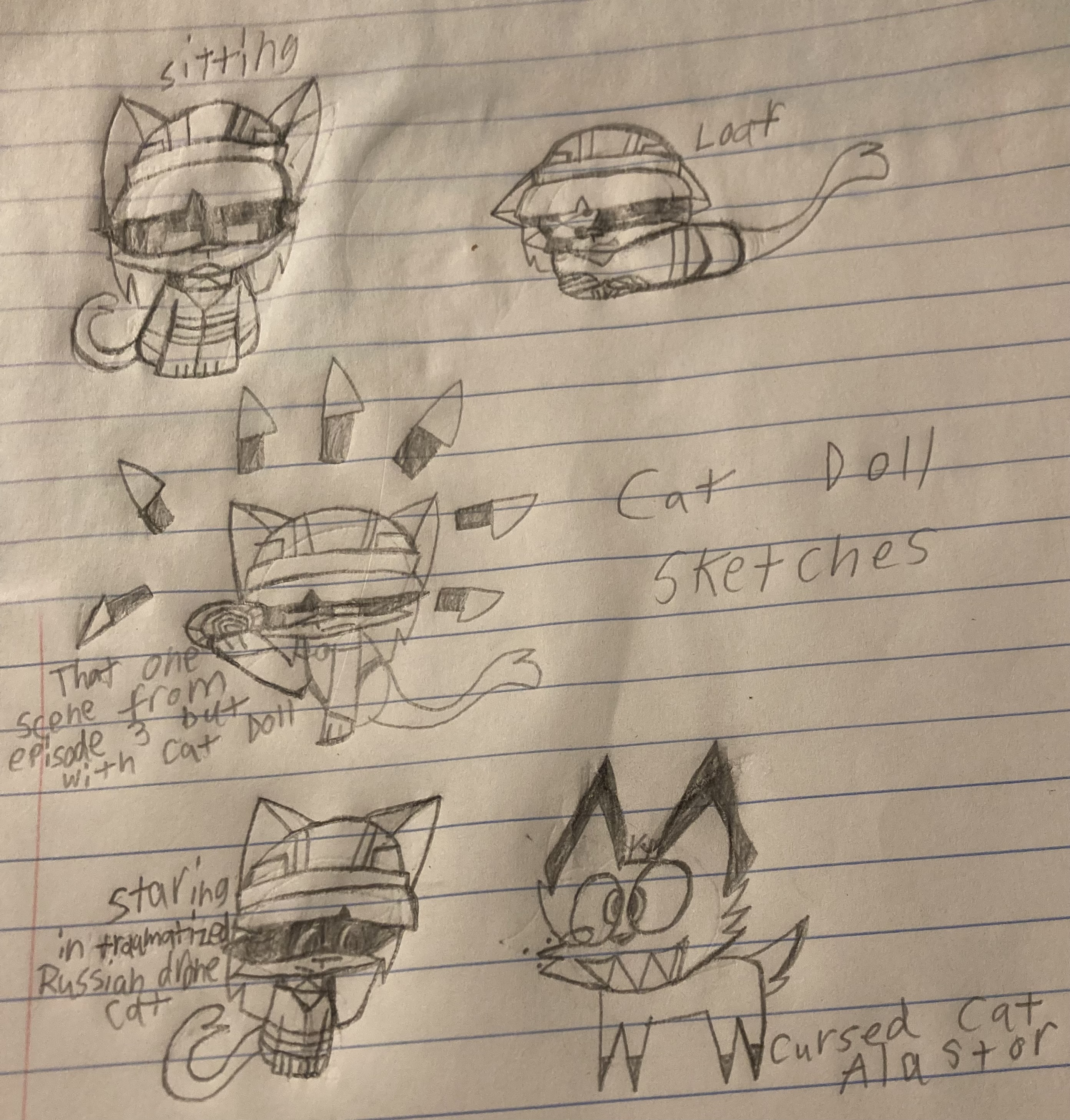 Cat Doll Sketch Page (MD)