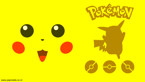 Pikachu Yellow PSP wallpaper by philman401 on DeviantArt