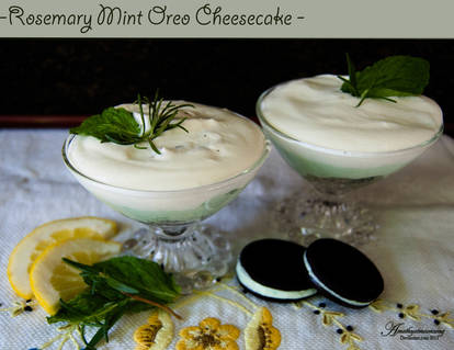 Recipie Rosemary Mint Oreo Cheesecake 
