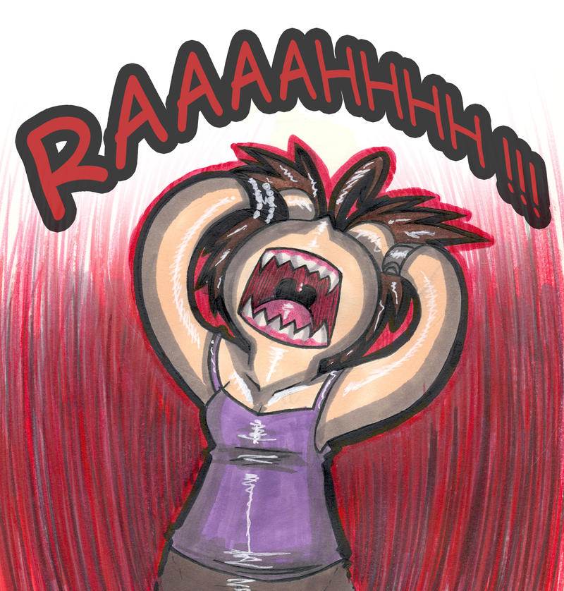 Scary Raaaaaaaa + Orig: RAAAAAHHHHH + by Yore-Donatsu on DeviantArt